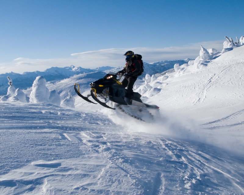 Snowmobiling Bridger-Teton National Forest Wyoming